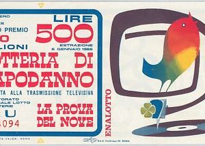 66127 - Vecchio  BIGLIETTO  LOTTERIA: Lotteria di CAPODANNO 1966