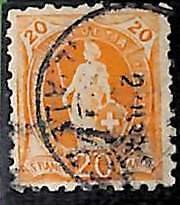 95006a - SWITZERLAND  -  STAMP -   Yvert #  81  - Very Fine  USED