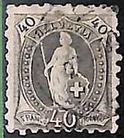 95006eA  - SWITZERLAND  -  STAMP -   Yvert #  83  -  USED