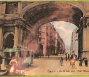 aa9354- CARTOLINA D'EPOCA  GENOVA Città : Via XX Settembre