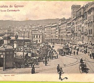 aa9355- CARTOLINA D'EPOCA  GENOVA Città : Piazza Caricamento