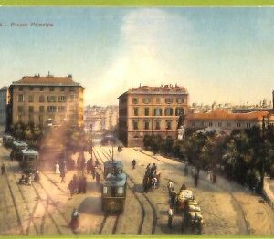 aa9356- CARTOLINA D'EPOCA  GENOVA Città : Piazza Principe