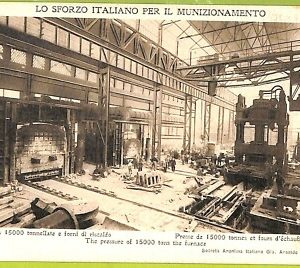 aa9357- CARTOLINA D'EPOCA  GENOVA Città Lo Sforzo Italiano per il Munizionamento