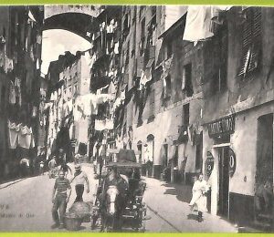 aa9362- CARTOLINA D'EPOCA  GENOVA Città : Via Madre di Dio