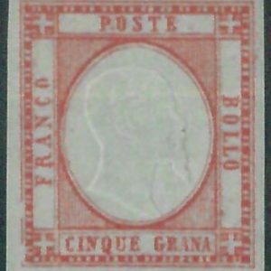 87838 - Antichi Stati - SARDEGNA - STORIA POSTALE: Sassone 21e  nuovo *  BELLO!