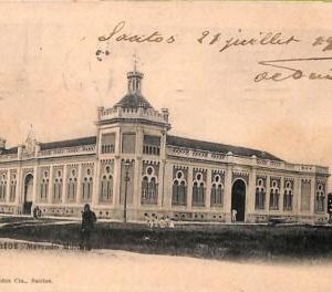 ac1636 -  BRAZIL - VINTAGE POSTCARD  - SANTOS - 1908