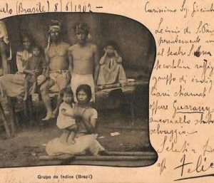 ac1637 -  BRAZIL - VINTAGE POSTCARD  - ETHNIC Indios - 1902