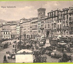 aa9408- CARTOLINA D'EPOCA  GENOVA Città : Piazza Caricamento