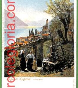 ah0363 -  SWITZERLAND - VINTAGE POSTCARD  -  Lake Lugano - Albogasio