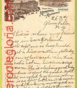 Lib7987 -  SWITZERLAND - VINTAGE POSTCARD  - Interlaken - 1906