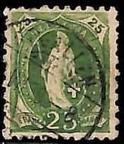 95006cD  - SWITZERLAND  -  STAMP -   Yvert #  82  -  USED