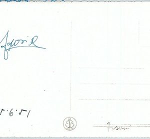 73036 - AUTOGRAFO - GIRO CICLISTICO ITALIA 1951: 16a tappa  - Luciano FROSINI