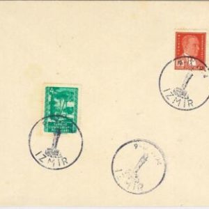 51016-TURKEY Türkiye - POSTAL HISTORY:Stamps on COVER with SPECIAL POSTMARK 1954