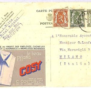 ai4103 - Belgium - POSTAL HISTORY - Postal Stationery Card - Textile - 1937