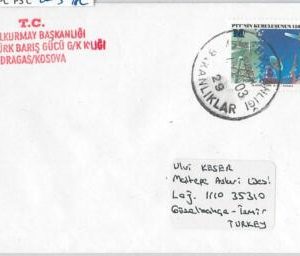 56027 -   TURKEY -  POSTAL HISTORY: NATO TURKISH FORCES in KOSOVO  2003 - WAR