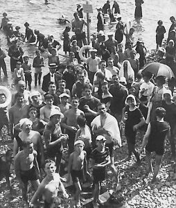 ab2881 - CARTOLINA D'EPOCA - Genova Provincia : S. Nazaro Bagnanti