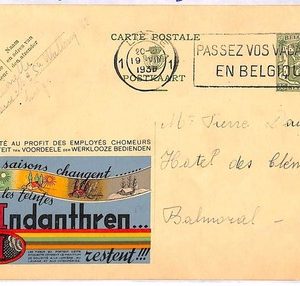 ai4104 - Belgium - POSTAL HISTORY - Stationery Card - Textile  1936 PUBLIBEL 209