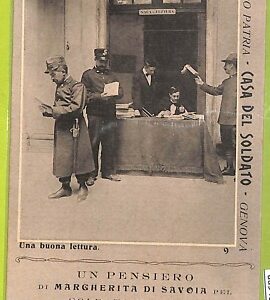 aa9436- CARTOLINA D'EPOCA  GENOVA Città : Pro Patria- Casa del Soldato
