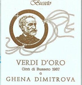 91618 - CARTOLINA d'Epoca - PARMA Provincia - BUSSETO commemorativa VERDI 1987