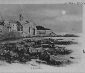 ab2888 - CARTOLINA D'EPOCA - Genova Provincia : S. Francesco d'Albaro