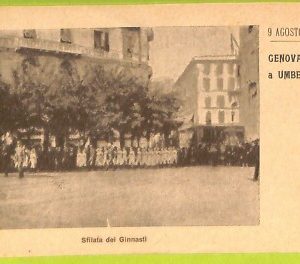 aa9453- CARTOLINA D'EPOCA  GENOVA Città : Sfilata dei Ginnasti