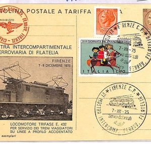 ai4109 - ITALY - POSTAL HISTORY -  Stationery Card -  TRAINS Firenze  - 1975