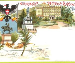 aa9461- CARTOLINA D'EPOCA  GENOVA Città  : Grand Hotel Savore