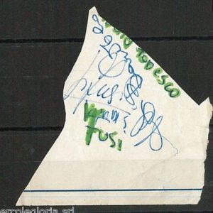 59658   - AUTOGRAFO  -  CALCIO  - COMO : Enrico Todesco + Luca Fusi 1983/84