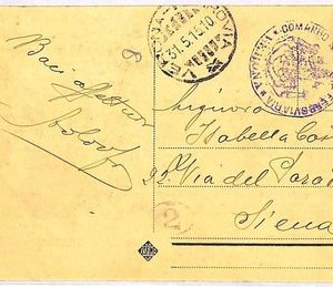 ai4112 - ITALY - POSTAL HISTORY - Military Mail - TRAIN STATION Verona - 1915