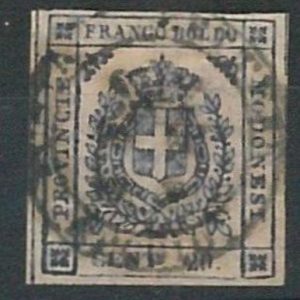 ANTICHI STATI -  MODENA : Sassone 15  USATO - BELLISSIMO!