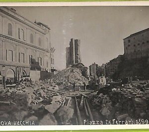 aa9484- CARTOLINA D'EPOCA  GENOVA Città : Piazza de Ferrari 1899