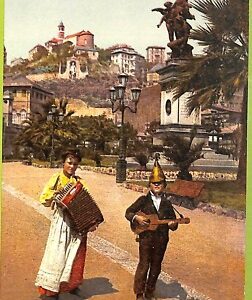 aa9486- CARTOLINA D'EPOCA  GENOVA Città : Suonatori ambulanti