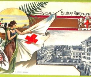 aa9491- CARTOLINA D'EPOCA  GENOVA Città  Ospedale, Militare Principale di Genova