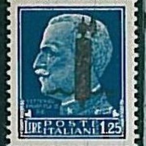 36157   -  Varietà ITALIA RSI : Sassone 495A - Sovrastampa scambiata - Nuovo **