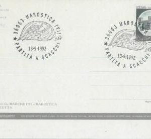 76006 - ITALY - Postal History - EVENT Postmark & Postcard 1992  CHESS