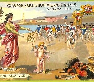 aa9497- CARTOLINA D'EPOCA  GENOVA Città : Convegno Ciclistico Internazionale