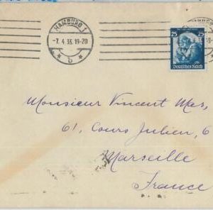 77502 - GERMANY - POSTAL HISTORY -  Michel # 568  single use on  COVER 1935