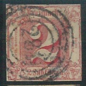 78248c  - GERMANY Thurn und Taxis -  STAMP:  Michel  # 16   -  finely USED