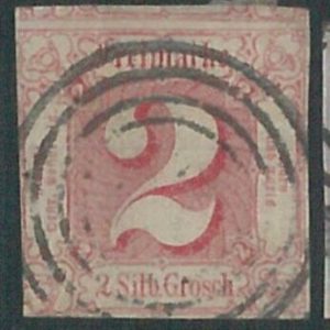 78248a  - GERMANY Thurn und Taxis -  STAMP:  Michel  # 16   -  finely USED