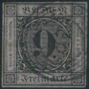 77899b - GERMANY Baden -  STAMP:  Michel  #  4b  - USED  - extremely FINE
