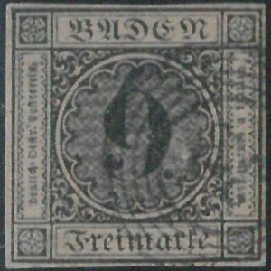 77899a - GERMANY Baden -  STAMP:  Michel  #  4b  - USED  - extremely FINE