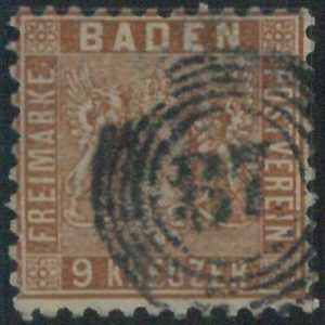 77931d  -  GERMANY Baden -  STAMP:  Michel  # 15  -    USED