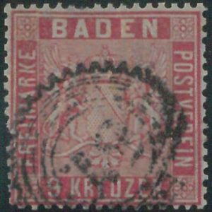77935  -  GERMANY Baden -  STAMP:  Michel  # 12  -    USED defective