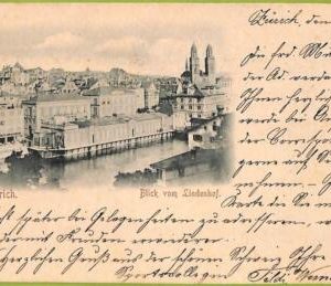 ad5416 - SWITZERLAND Schweitz - Ansichtskarten VINTAGE POSTCARD - Zurich - 1898