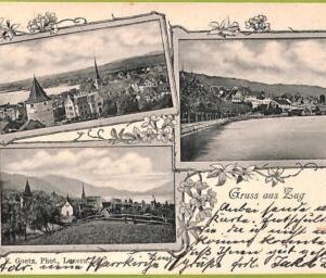 ad5478 - SWITZERLAND - Ansichtskarten VINTAGE POSTCARD - Gruss aus Zug - 1902