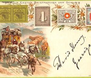ad5516 - SWITZERLAND Schweitz - Ansichtskarten VINTAGE POSTCARD-St.Gothard -1902