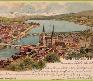ad5431 - SWITZERLAND - Ansichtskarten VINTAGE POSTCARD -  Gruss aus Zurich -1898