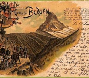 ad5569 - SWITZERLAND - Ansichtskarten VINTAGE POSTCARD - Gruss aus Bergen - 1899