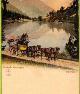 ad5583 - SWITZERLAND - Ansichtskarten VINTAGE POSTCARD - Alpenpost - 1899
