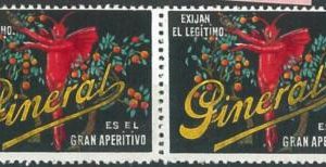70826 - ARGENTINA -  VINTAGE POSTER STAMP: set of 2 DRINKS Devil TREES